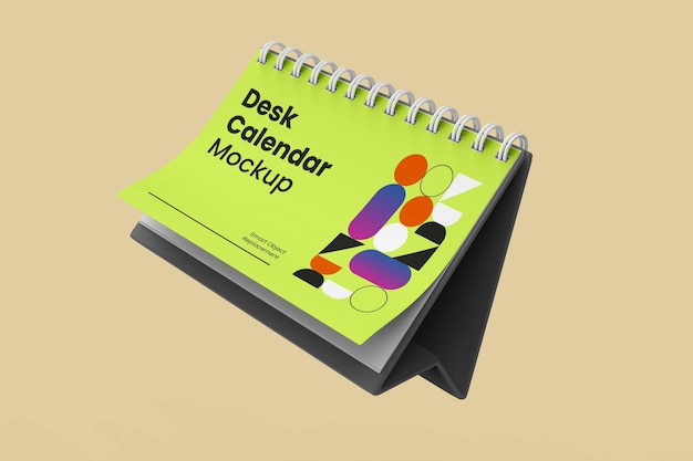 Realistic Desk Calendar Mockup