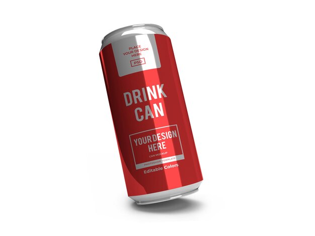 實際的飲料罐模擬模板被隔離