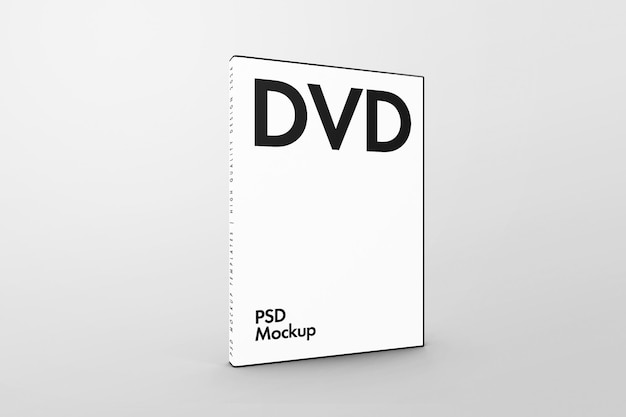 Realistic dvd case mockup