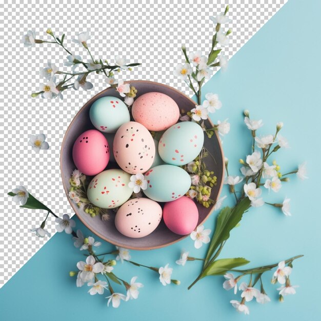 Realistic easter day isolated with transparent background