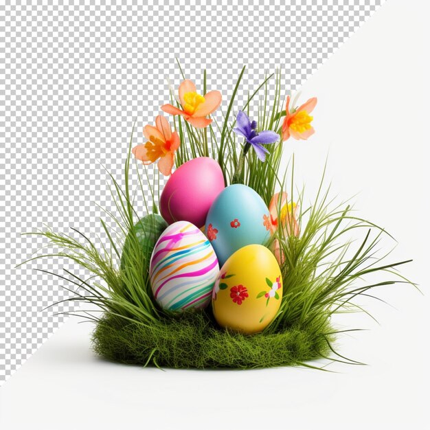 PSD realistic easter day isolated with transparent background
