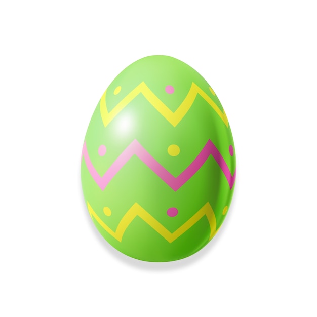 Realistic easter egg illustration design