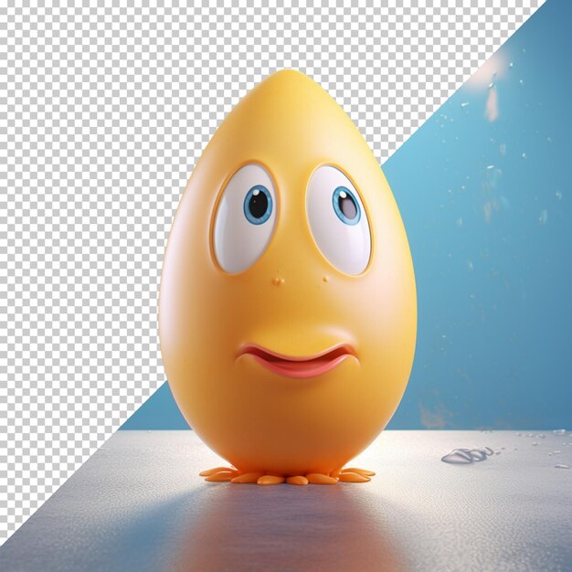 Реалистичное пасхальное яйцо изолировано на прозрачном фоне
