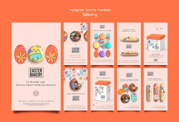 PSD realistic easter template design