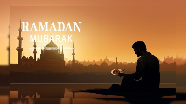 PSD realistic eid alfitr ramadan kareem mubarak