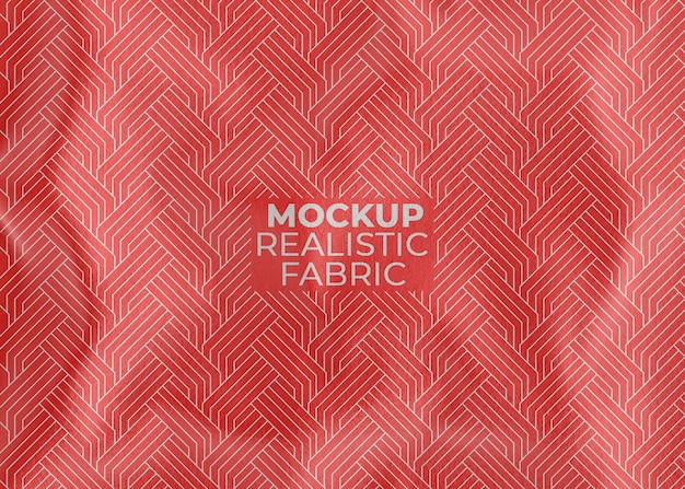 realistic fabric mock-up design