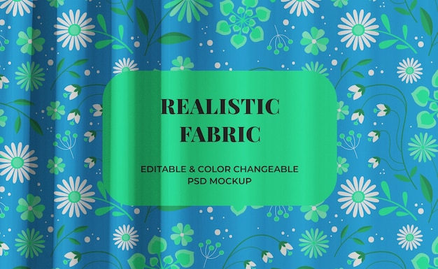 realistic fabric mockup design