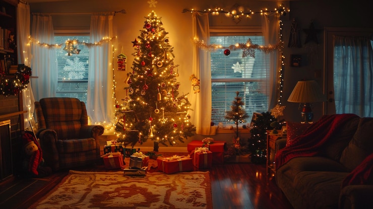 PSD realistic festive christmas designs lights gifts baubles cards patterns and holiday backgrounds