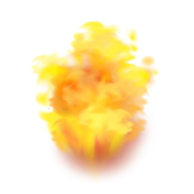 PSD realistic fire explosion isolated