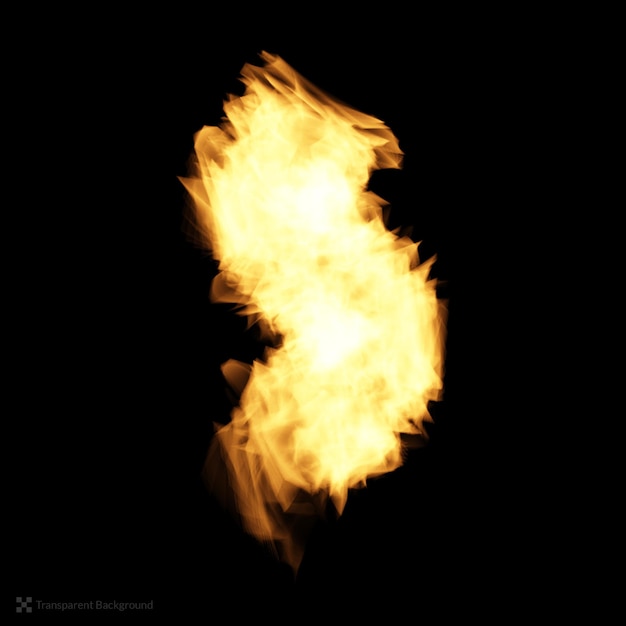 PSD realistic fire flame isolated burning blaze ignite illustration