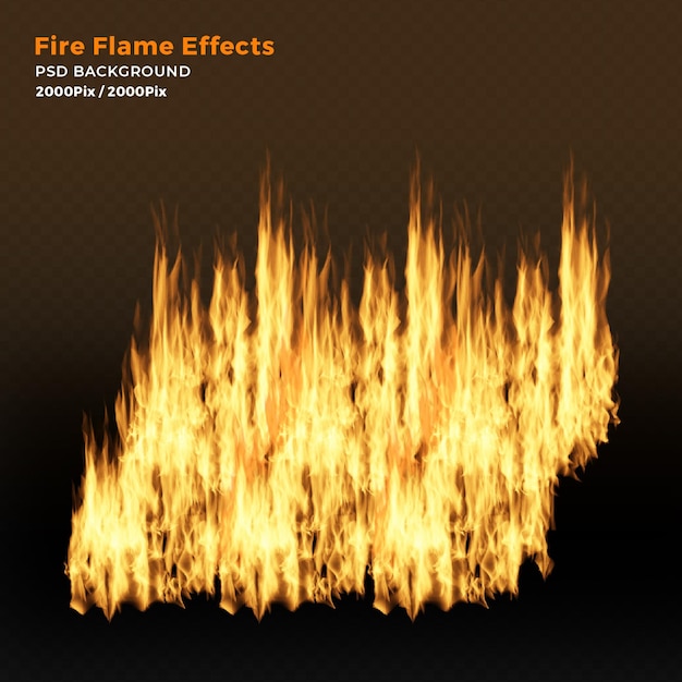 PSD realistic fire flames effects