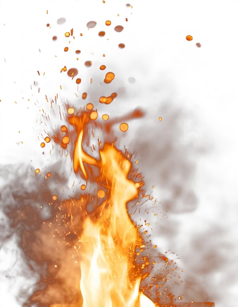 PSD realistic flames psd with transparent background for intense dynamic designs with fiery impact