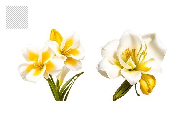 Set di png bouquet di fiori realistico