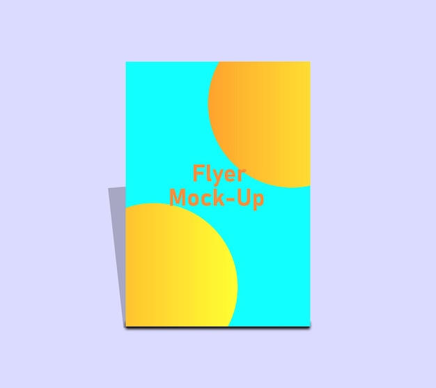 realistic flyer mockup design