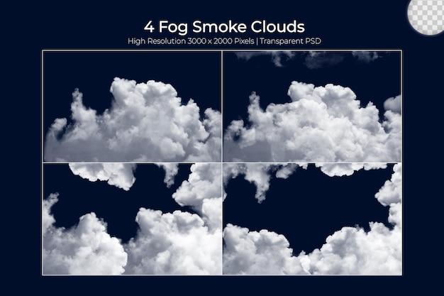 PSD realistic fog steam fogs clouds se