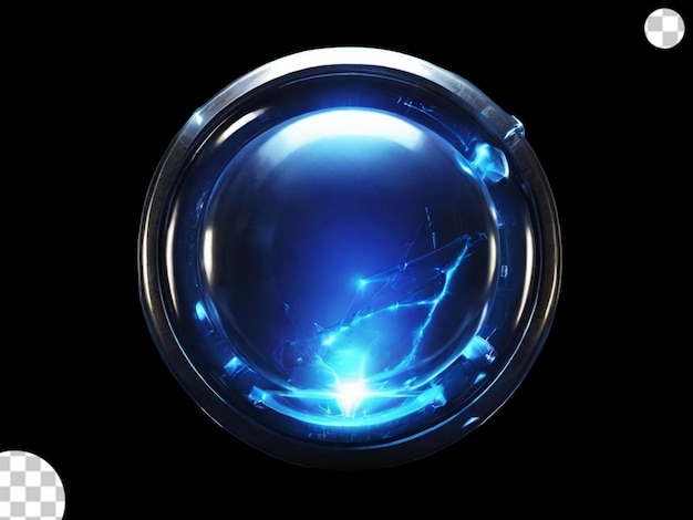 Realistic force shield bubble energy png transparent