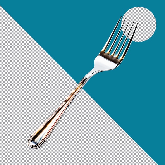 Realistic Fork PSD Illustration Design with Editable Layers on Transparent Background