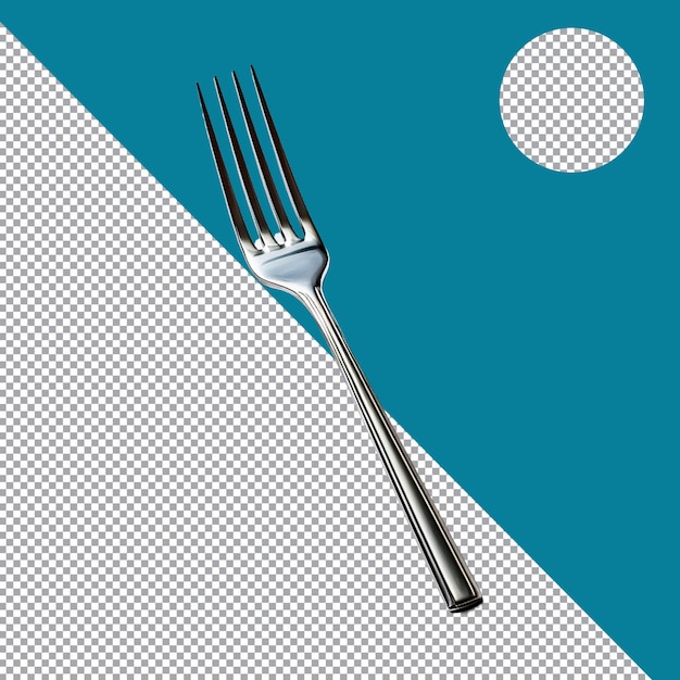 realistic fork psd illustration design with editable layers on transparent background