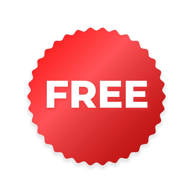 Realistic free label design