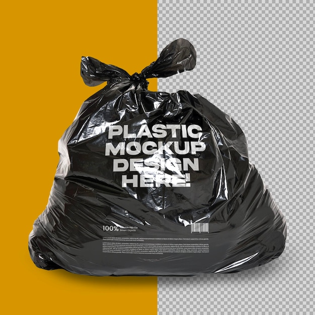 Realistic Garbage Bag Mockup