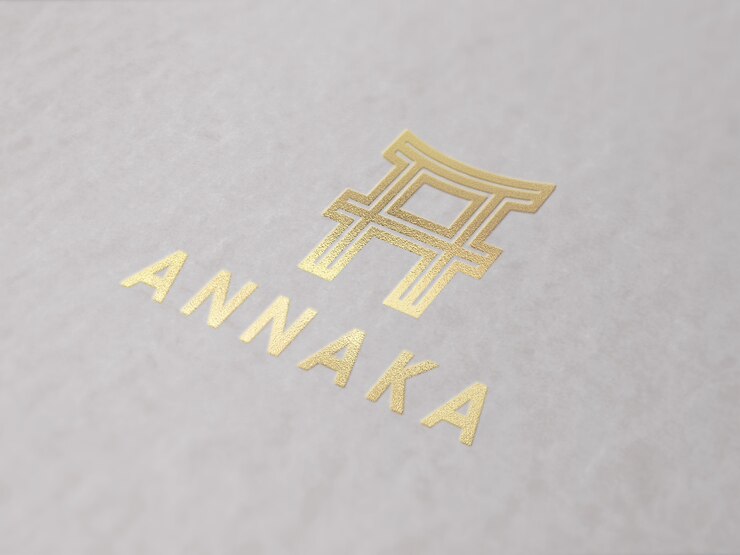 Realistic Gold Embossed Luxury Logo Mockup