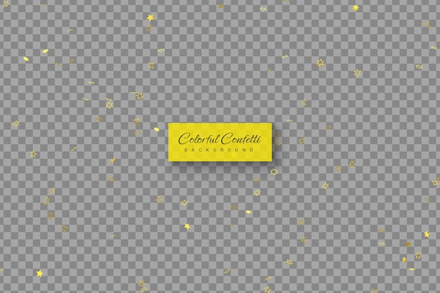 realistic golden confetti festival party ribbon blast carnival elements or birthday celebration