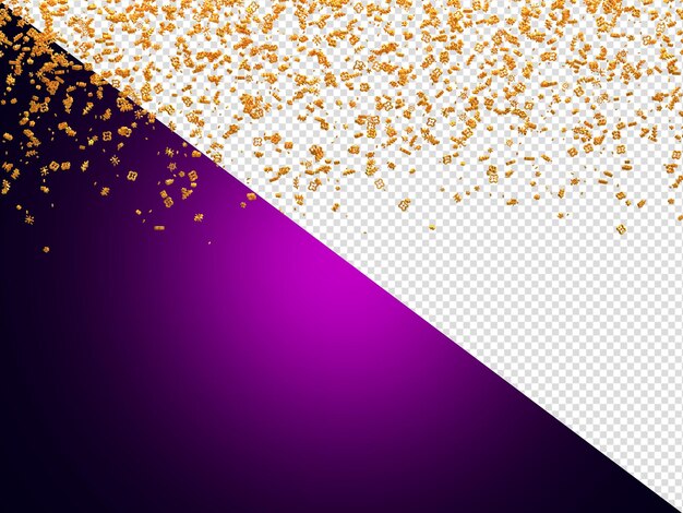 Realistic golden confetti and serpentine explosion for the festival party ribbon blast carnival elements or birthday celebration