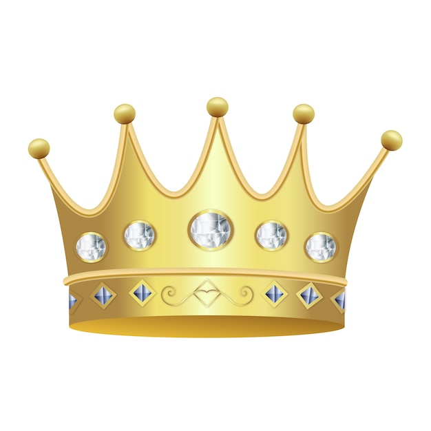 PSD Реалистичная золотая корона