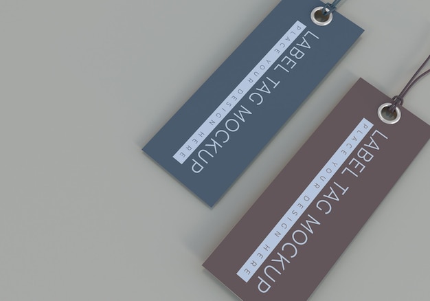 Realistic Hang Tag Mockups