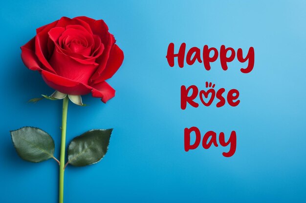 PSD realistico felice giorno della rosa con rose rosse