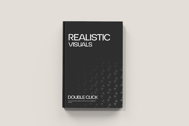 realistic hard cover book mockup