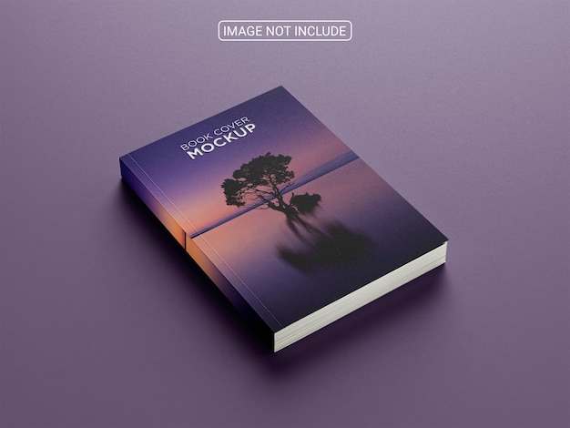 PSD design realistico del mockup del libro con copertina rigida