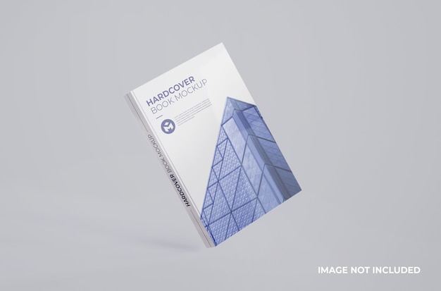 Mockup di libro con copertina rigida realistico