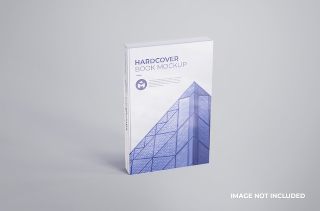 Mockup di libro con copertina rigida realistico