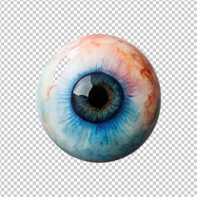 PSD realistic human eyeball the retina is the foreground