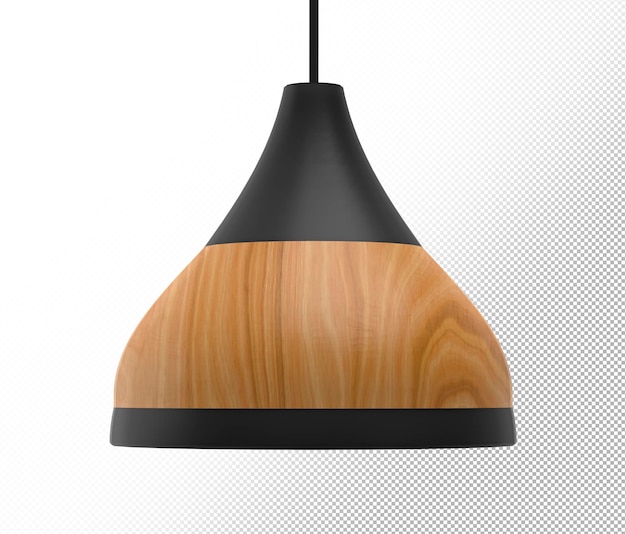 PSD realistic isolated 3d render of ceiling lamp for scene creator