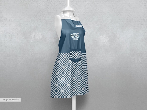 realistic kitchen apron mockup