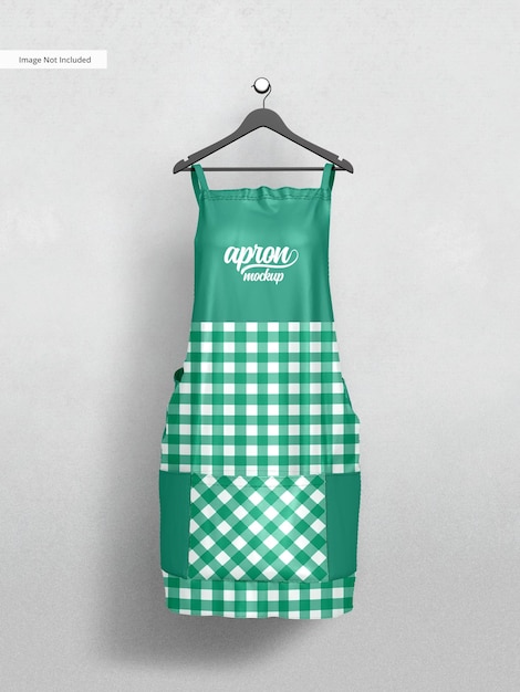 realistic kitchen apron mockup