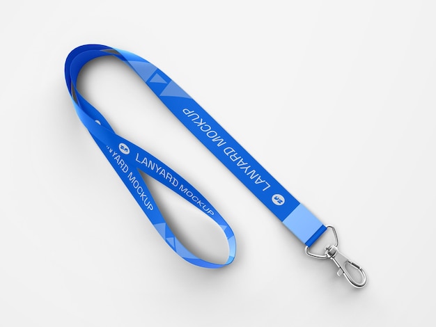 PSD realistic lanyard stationery mockup