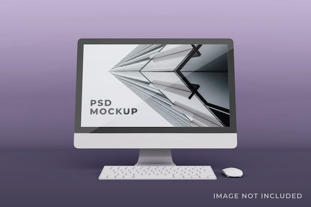 PSD design realistico del mockup del display del laptop