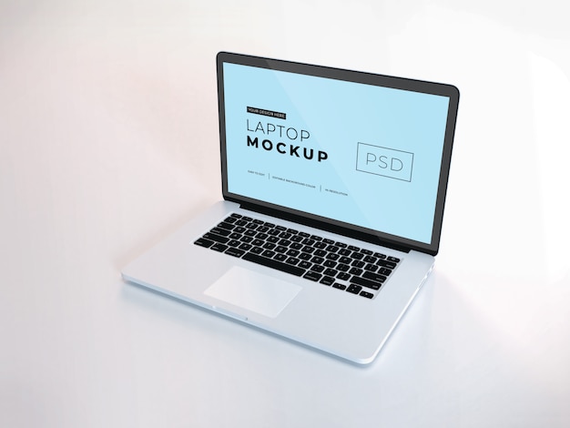 Realistic Laptop mockup