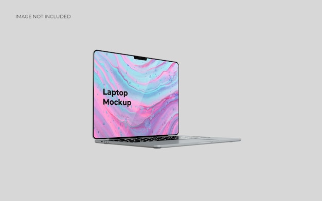 PSD realistic laptop mockup