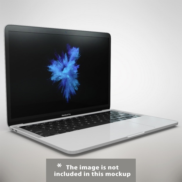 Realistic laptop presentation