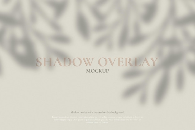 Realistic leaves shadow overlay effect