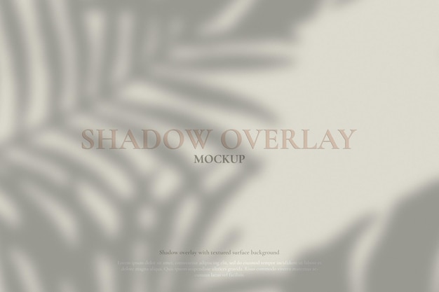 Realistic leaves shadow overlay effect