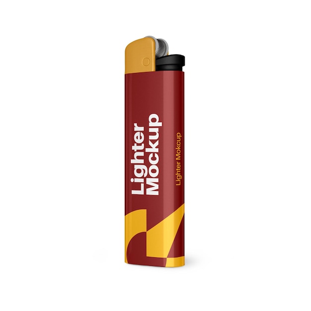 Realistic lighter mockup