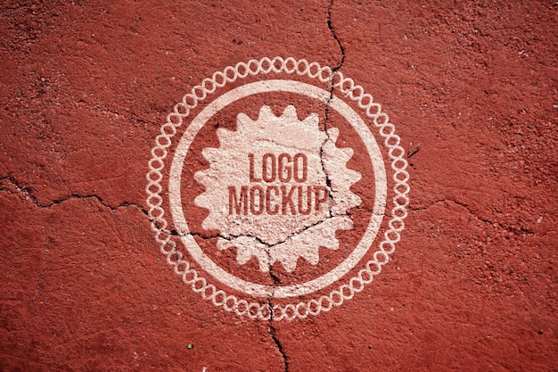 Modello realistico di logo mockup psd design