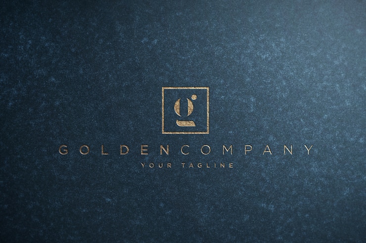 PSD realistic logo mockup