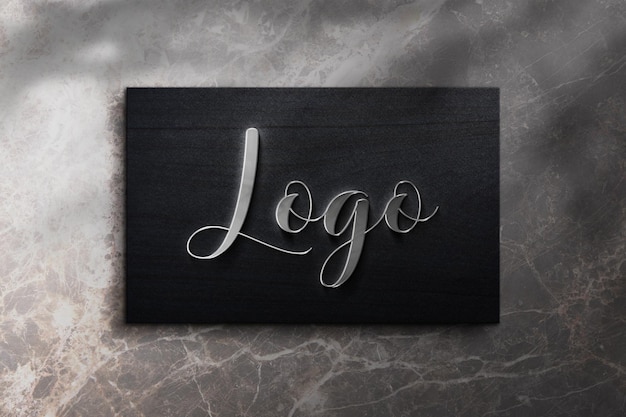 Realistic Logo Mockup