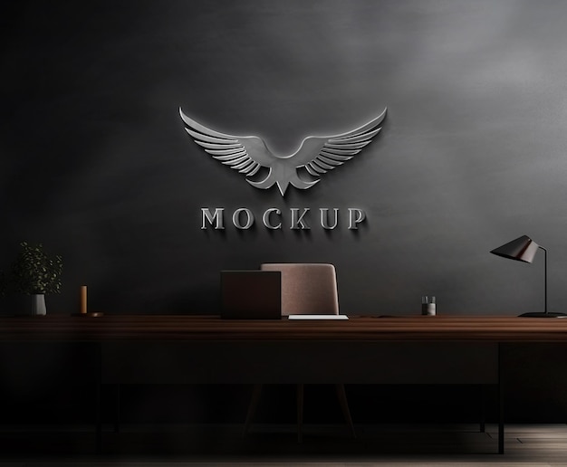 PSD realistic logo mockup